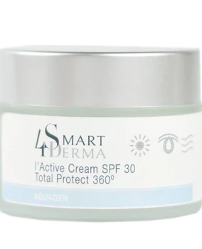 Экстраувлажняющий крем с церамидами SPF 30 Smart4Derma Aquagen Active Cream Total Protect 360 50мл