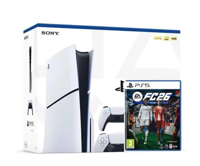 Игровая консоль Sony PlayStation 5 Slim 1Tb + EA SPORTS FC 26 (русские субтитры) + DualSense (White)