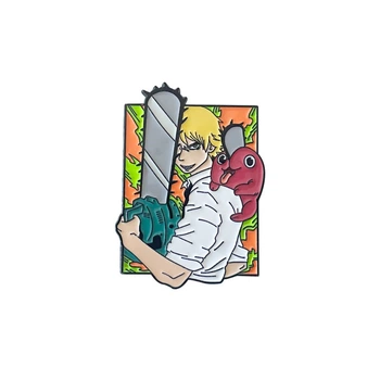 Значок Людина-бензопила Chainsaw Man (E735CB1953F3)
