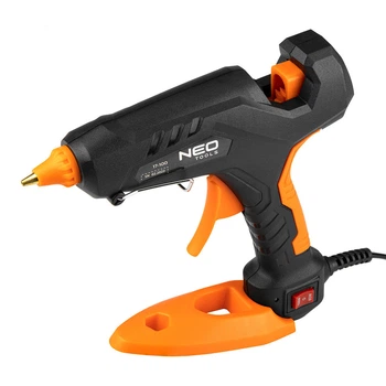 Клейовий пістолет Neo Tools 17-100 11 мм 60/100 Вт 12 стрижнів і чохол