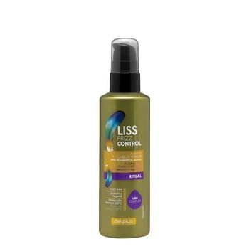 Крем термозахист Deliplus Liss Frizz Control Ritual з вітаміном Е і кератином для неслухняного волосся, 200 мл