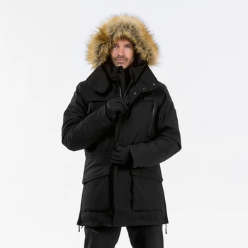 Куртка чоловіча QUECHUA SH500 U-WARM, зимова, чорна - 3XL
