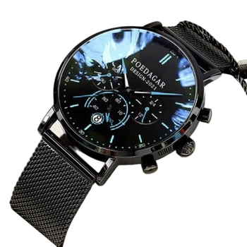 Мужские часы Poedagar Misto New Black