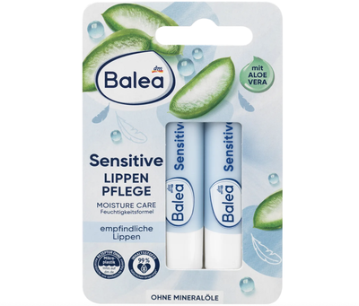 Гігієнічна помада Balea Sensetive з Алое Вера, 2шт, 9,6 г
