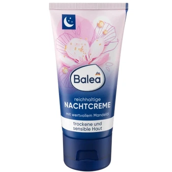 Питательный ночной крем для лица Balea с миндальным маслом, 50 мл