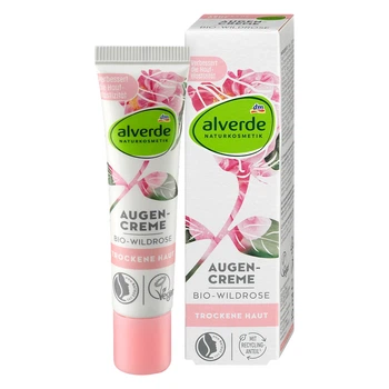 Крем для кожи вокруг глаз Alverde NATURKOSMETIK с маслом из семян шиповника, 15 мл