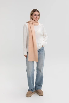 Жіночий довгий класичний шарф Classic із мʼякої пряжі SEWEL One size Рожевий (sw-2000000302331)