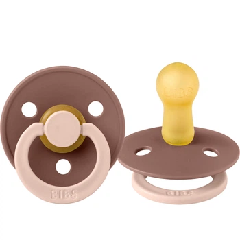 Класична латексна пустушка BIBS Colour STUDIO Collection Fusion Woodchuck/Blush 6-18 міс. розмір 2