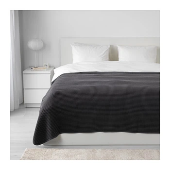 Покрывало IKEA (ИКЕА) VÅRELD 230x250см темно-серое (603.464.47)