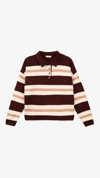 Джемпер с узором женский On me 8534 One Size Бордовый shop (2000999292927)