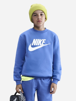 Bluza bez kaptura chłopięca K Nsw Club Flc Crew Ls Hbr