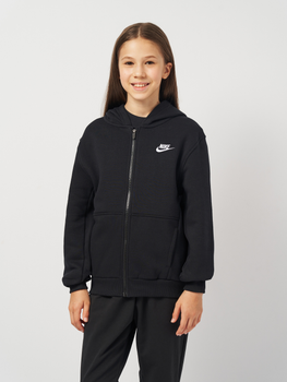 Bluza rozpinana z kapturem dziewczęca młodzieżowa K Nsw Club Flc Hd Fz Ls Lbr