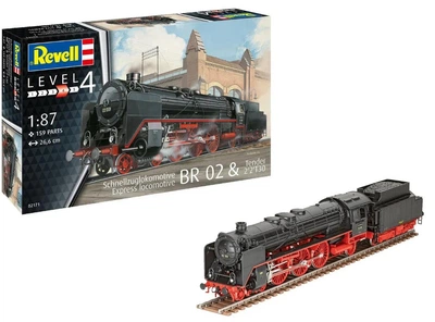 Збірна модель 1:87 локомотив Express locomotive BR 02 & Tender 2'2'T30 Revell (02171)