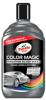 Wosk samochodowy Turtle Wax  do przywracania koloru Color Magic Black Srebrny 500 ml (5010322783128)