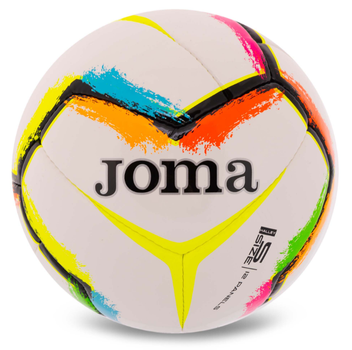 Мяч футбольный №5 PU ламинированный сшит машинным способом Joma HALLEY II 401726-217-T5 Белый-желтый