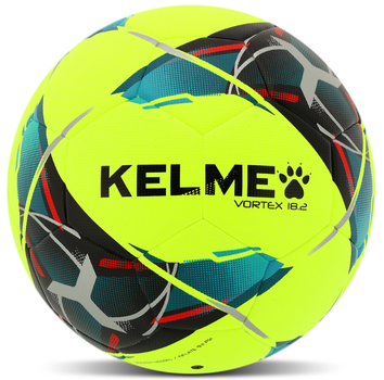 Мяч футбольный №5 PU ламинированный сшит машинным способом KELME VORTEX 18.2 8101QU5001-9905-5 Желтый