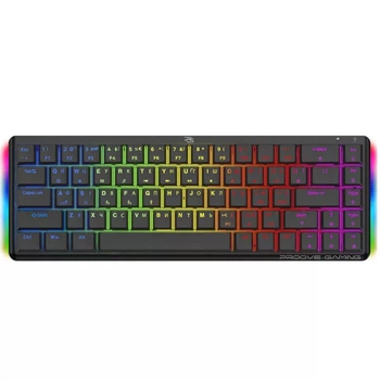Ігрова механічна клавіатура бездротова Proove Gaming AFK c RGB підсвічуванням |2.4G, BT, USB, 20H| black