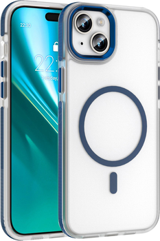 Etui plecki Etteri Icy Mag do Apple iPhone 13 Blue/Transparent (5907504560434)