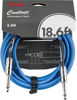 Кабель инструментальный Fender Cable Contour Series 18.6' Lake Placid Blue