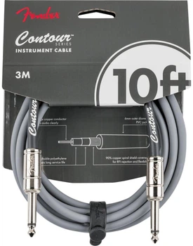 Кабель инструментальный Fender Cable Contour Series 10' Inca Silver