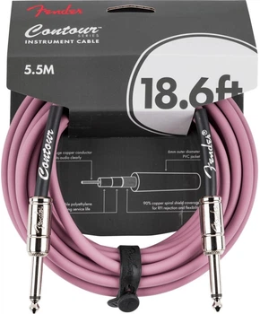 Кабель инструментальный Fender Cable Contour Series 18.6' Burgundy Mist