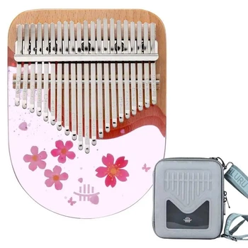 Калимба Hluru KBP21 Pink Sakura (21 язычков, смола/бук) + кейс в подарок!