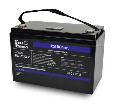 Акумулятор LiFePO4 літій залізо фосфатний 12 В 100А год Full Energy FEG-12100-2 (C)