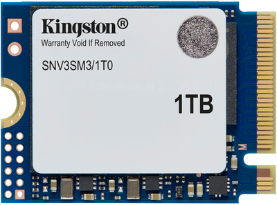 Dysk SSD Kingston NV3 1TB M.2 2230 NVMe PCIe 4.0 x4 3D NAND (SNV3SM3/1T0) (955555912876578) - Outlet