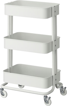 Wózek Ikea Raskog na kółkach 35 x 45 x 77 cm Biały (305.867.83)