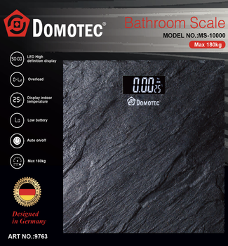 Напольные весы Domotec MS-10000 - с LED-дисплеем и термометром iC227