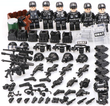 Фігурки Brickland спецназ військовослужбовці армії США солдати SWAT