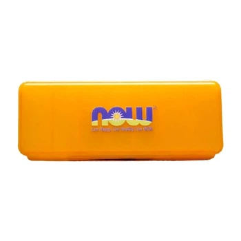 Таблетница (органайзер) для спорта NOW Foods 7-day Pill Box Orange