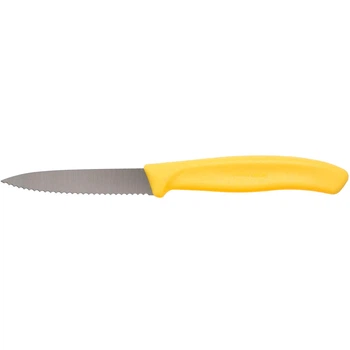Нож для овощей Victorinox SwissClassic зубчатый желтый 8 см 6.7636.L118
