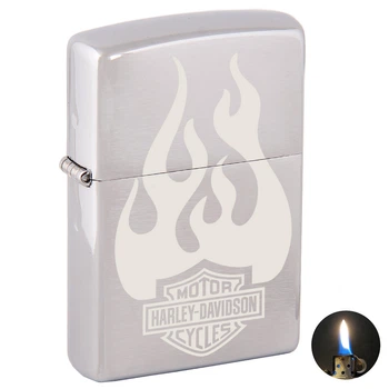 Запальничка Zippo Brushed Chrome Матовий хром 200507
