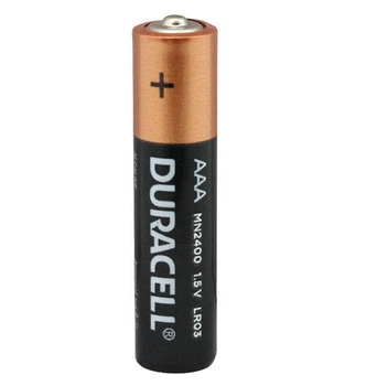 Батарейки алкаліновi DURACELL AAA 1.5V LR03 1 шт (5000394129344)