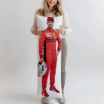 Себастьян Феттель (Sebastian Vettel) дакимакура, подушка ростовая 120*40 см