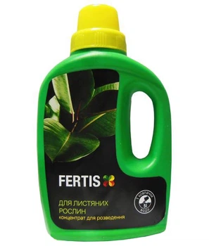 Комплексное минеральное удобрение для лиственных растений Fertis (Фертис), 250мл, NPK 5.3.7