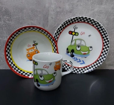 Набор детской посуды Limited Edition Funny car C298/6028