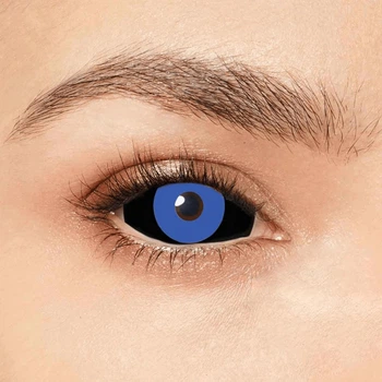 Склеральные линзы синие на весь глаз ELITE Lens Хорор блу 22мм 2 шт.