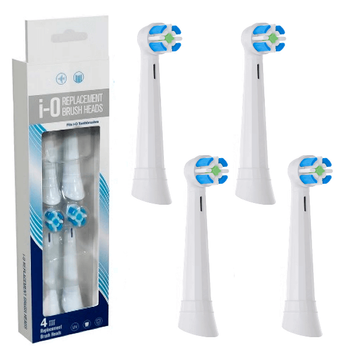 Насадки для електричної зубної щітки Oral-B iO 4 шт змінні білі