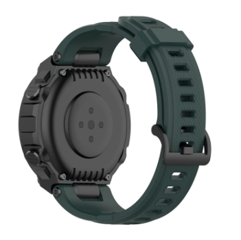 Ремінець силіконовий для смарт годинника Amazfit T-Rex (A1918 / A1919), T Rex Pro (A2013) з викрутками Темно-Зелений (Army Green)