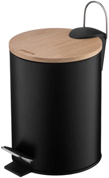 Відро Ardesto Minimalism з педаллю 3 л Чорне (ARHB3601BB)