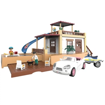 Игровой набор Playtive PT-BH "Пляжный домик" со световыми и звуковыми эффектами 139 деталей (3_07298)