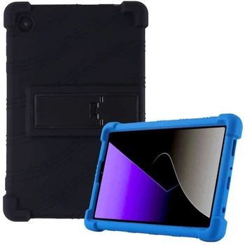 Защитный чехол Deexe Silicone Kickstand для Samsung Galaxy Tab A11 (X130/135) - Black