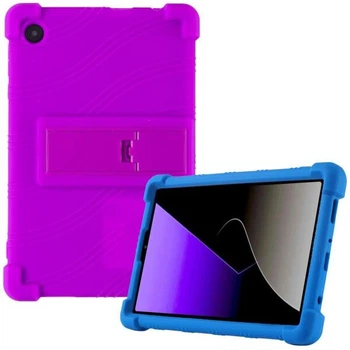 Защитный чехол Deexe Silicone Kickstand для Samsung Galaxy Tab A11 (X130/135) - Purple