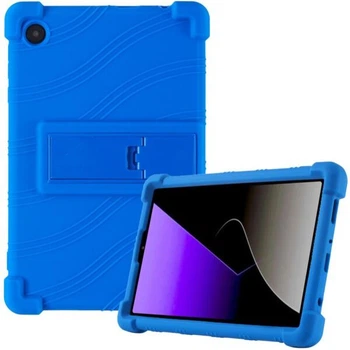 Защитный чехол Deexe Silicone Kickstand для Samsung Galaxy Tab A11 (X130/135) - Dark Blue