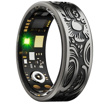 Смарт кольцо BauTech Smart Ring W9 №10 19.8 мм Чёрный (1016-369-02)