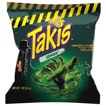 Чипсы Takis Rolls Zombie Habanero & Cucumber 28.4 г
