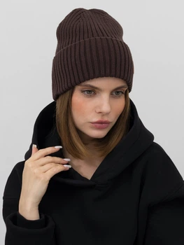 Шапка жіноча Malisa Кроп 15-1649-PM-222 One Size Шоколад