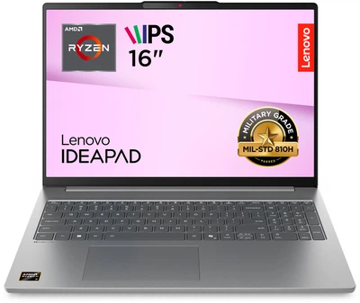Ноутбук Lenovo IdeaPad Slim 5 16ARP10 (83HU0038RA) Luna Grey / 16" IPS WUXGA / AMD Ryzen 5 7535HS / RAM 16 ГБ / SSD 512 ГБ / AMD Radeon 660M